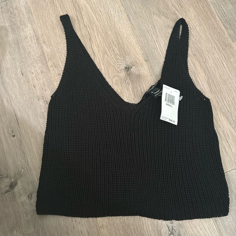 Cropped Knit Tank